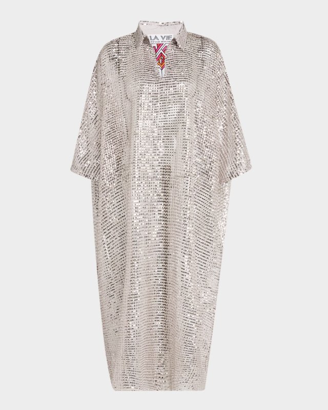 Sequin Everyday Midi Shift Dress